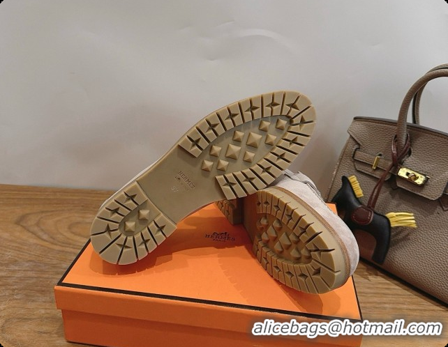 Unique Style Hermes Faubourg Loafer in Suede H080631 Grey 2026