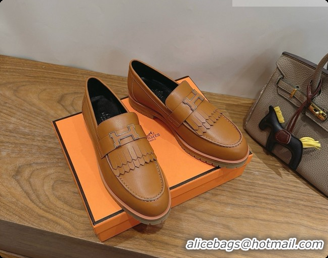 Top Design Hermes Classic Loafer in Calfskin H080633 Brown 2026