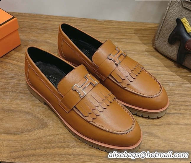 Top Design Hermes Classic Loafer in Calfskin H080633 Brown 2026