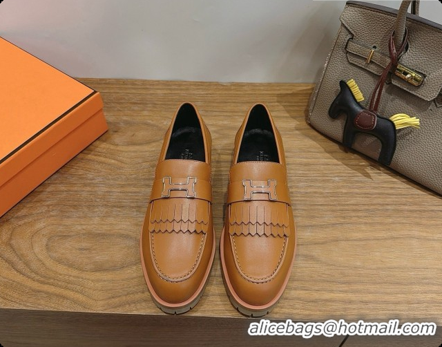 Top Design Hermes Classic Loafer in Calfskin H080633 Brown 2026