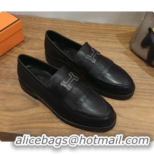 Best Price Hermes Classic Loafer in Calfskin H080704 Black 2026