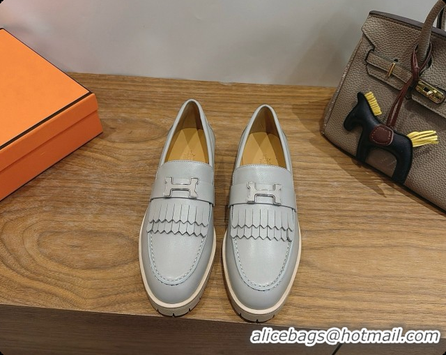Low Cost Hermes Classic Loafer in Calfskin H080705 Grey 2026