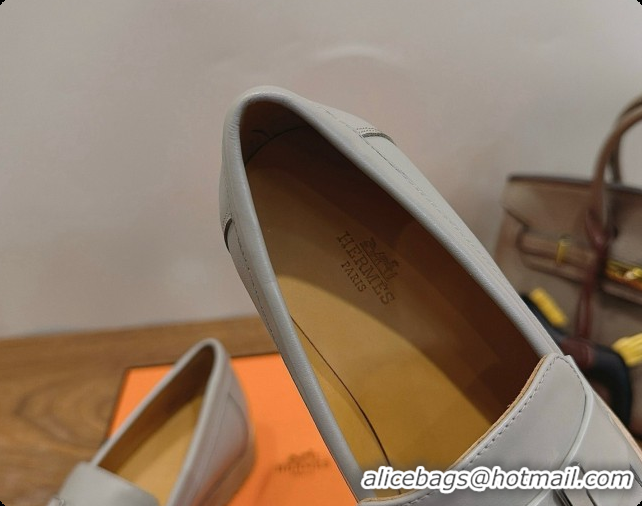 Low Cost Hermes Classic Loafer in Calfskin H080705 Grey 2026