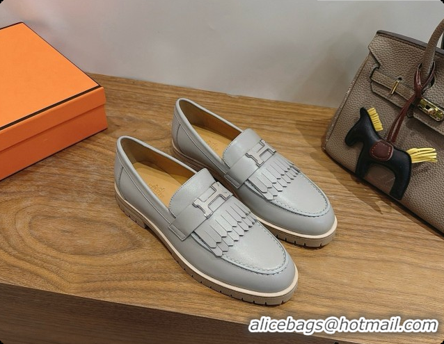 Low Cost Hermes Classic Loafer in Calfskin H080705 Grey 2026