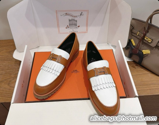 Good Quality Hermes Classic Loafer in Calfskin H080709 Black/Brown 2026