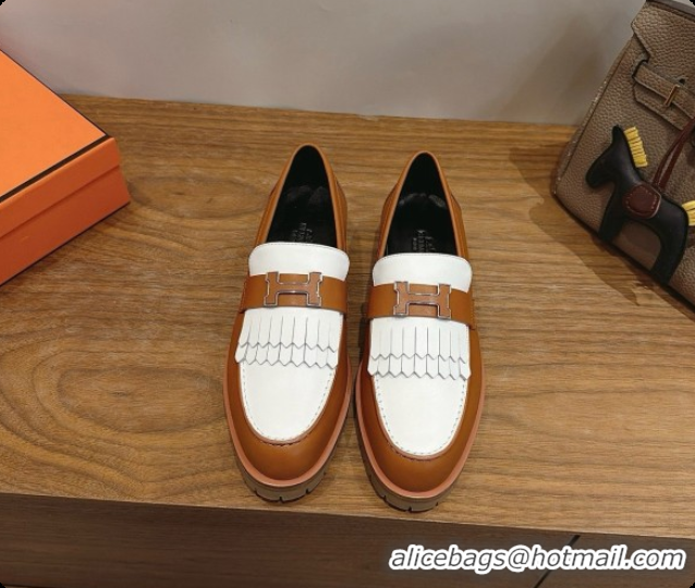 Good Quality Hermes Classic Loafer in Calfskin H080709 Black/Brown 2026