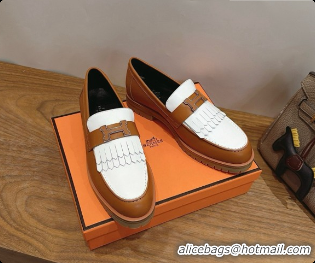 Good Quality Hermes Classic Loafer in Calfskin H080709 Black/Brown 2026