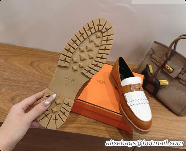 Good Quality Hermes Classic Loafer in Calfskin H080709 Black/Brown 2026