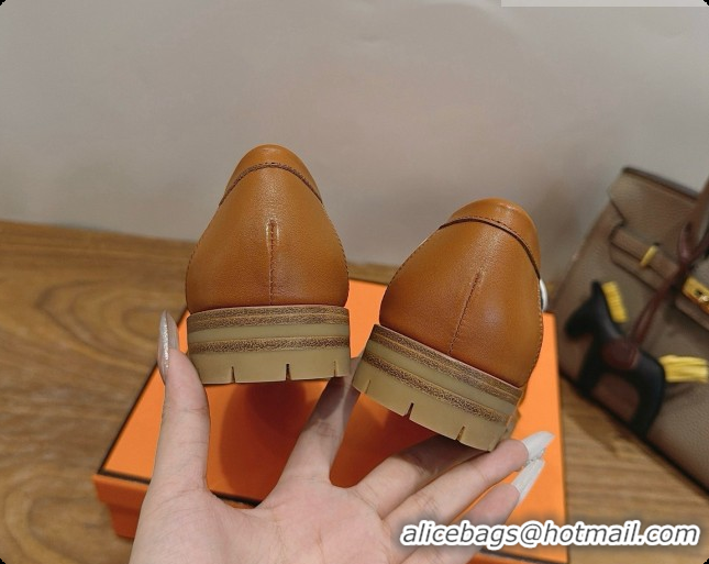 Good Quality Hermes Classic Loafer in Calfskin H080709 Black/Brown 2026
