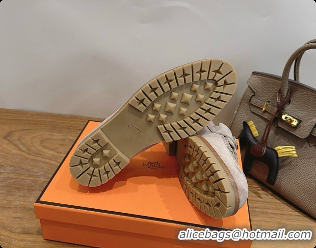 Top Grade Hermes Classic Loafer in Suede H080710 Grey 2026
