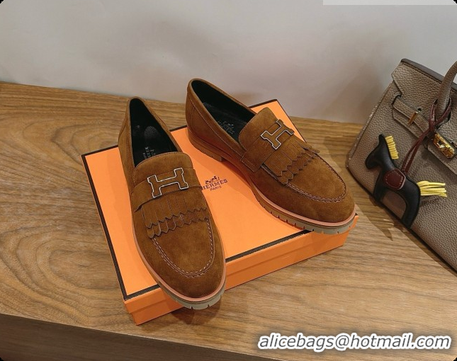 Best Product Hermes Classic Loafer in Suede H080711 Brown 2026