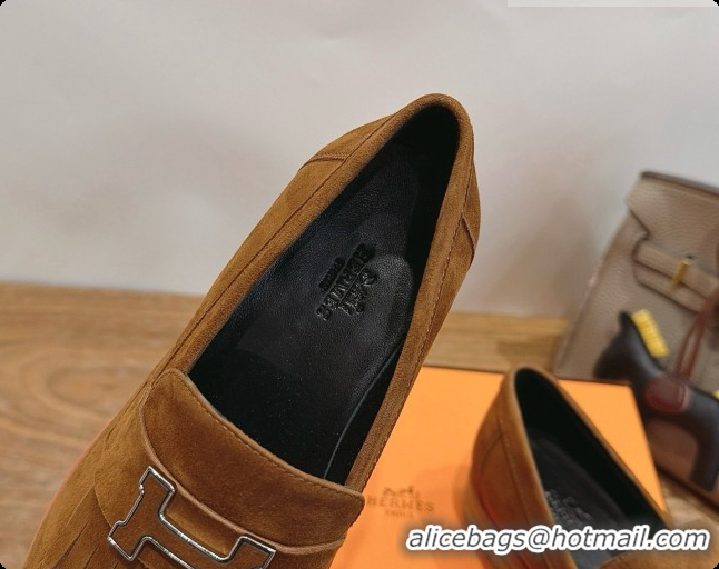 Best Product Hermes Classic Loafer in Suede H080711 Brown 2026