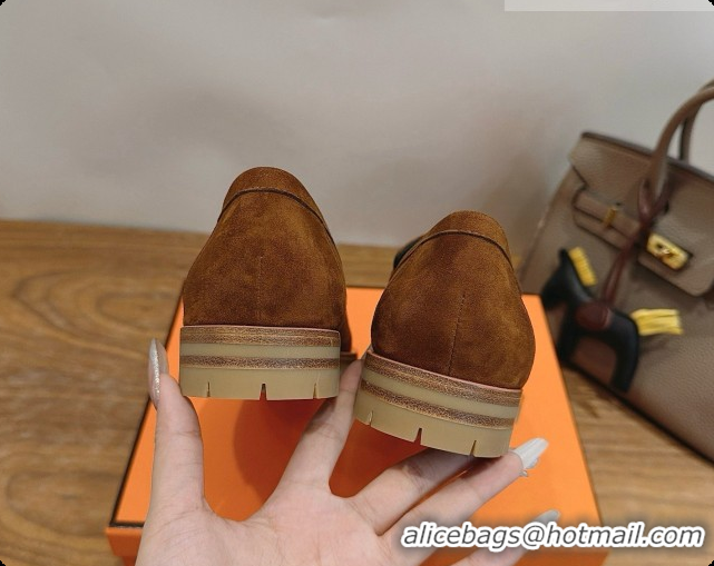 Best Product Hermes Classic Loafer in Suede H080711 Brown 2026