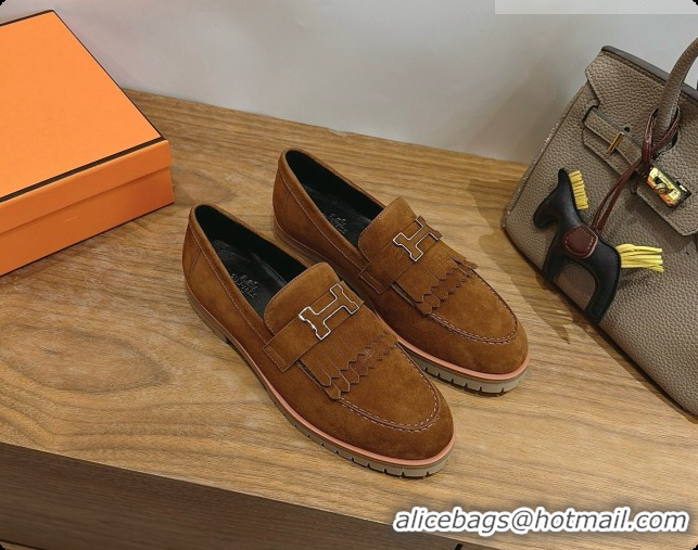 Best Product Hermes Classic Loafer in Suede H080711 Brown 2026