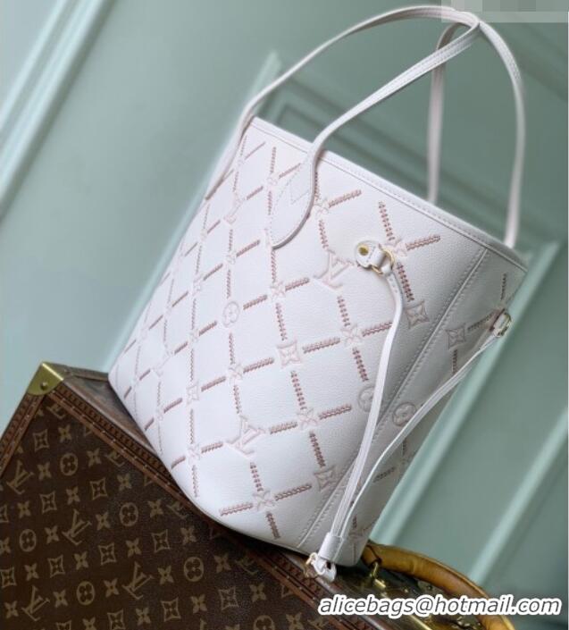 Trendy Design Louis Vuitton Neverfull MM Bag in Monogram Empreinte Leather M28527 Pink 2026