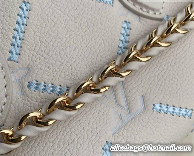 Top Quality Louis Vuitton Onthego East West Bag in Light Bliss Couture Cowhide Leather M29487 White 2026