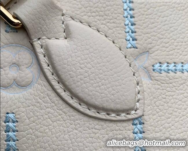 Top Quality Louis Vuitton Onthego East West Bag in Light Bliss Couture Cowhide Leather M29487 White 2026