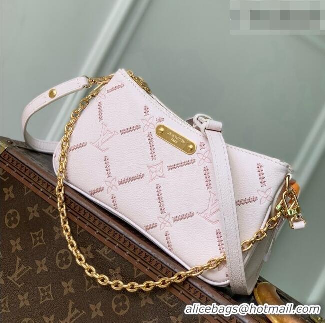 Famous Brand Louis Vuitton Pochette Liv Bag in Light Bliss Couture Leather M29495 Pink 2026