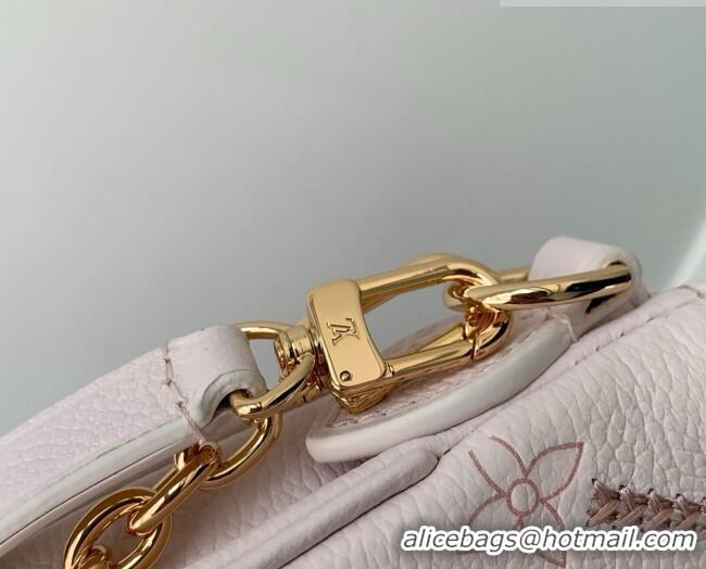 Famous Brand Louis Vuitton Pochette Liv Bag in Light Bliss Couture Leather M29495 Pink 2026
