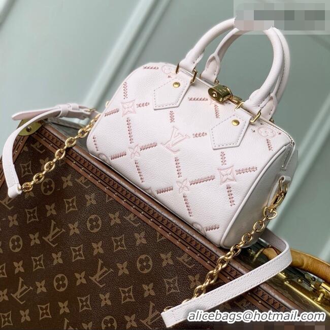 Promotional Louis Vuitton Speedy Bandouliere 20 Bag in Light Bliss Couture Leather M28529 Pink 2026