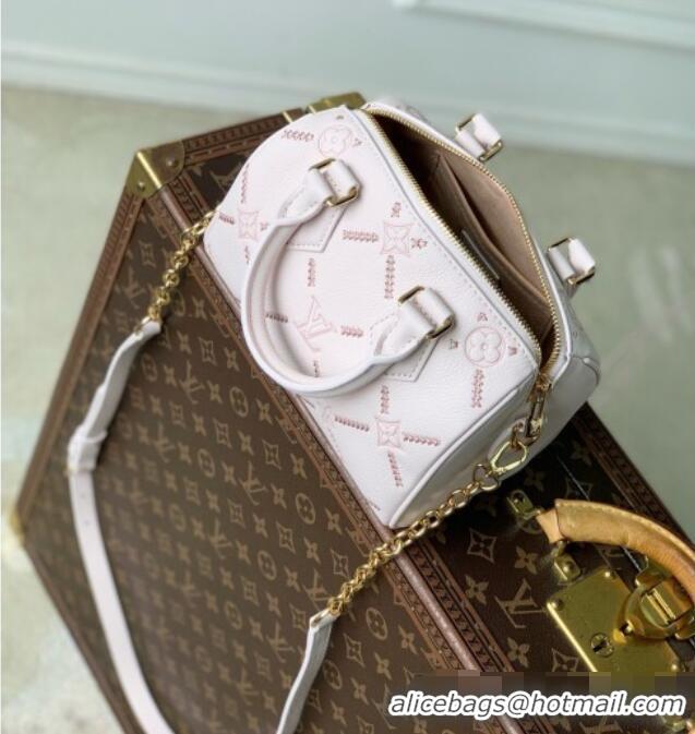 Promotional Louis Vuitton Speedy Bandouliere 20 Bag in Light Bliss Couture Leather M28529 Pink 2026