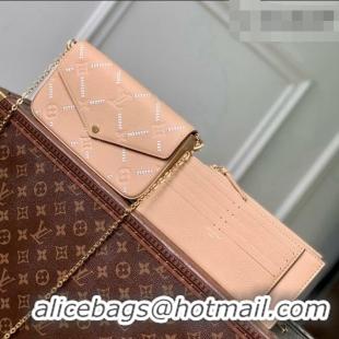 Super Quality Louis Vuitton Pochette Félicie Bag in Hazelnut Couture Leather M29482 2026
