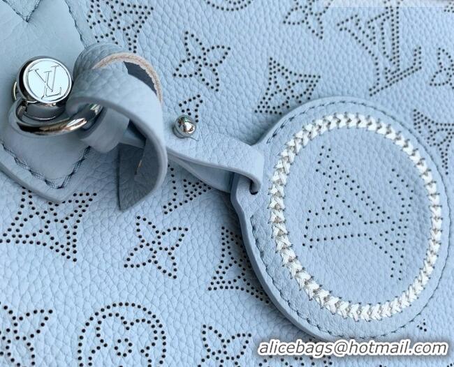 Top Quality Louis Vuitton Blossom PM Bag in Bleu Olympe Perforated Mahina Calfskin M29375 2026