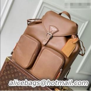 Promotional Louis Vuitton Montsouris Cargo Backpack in Caramel Calfskin M28380 2026