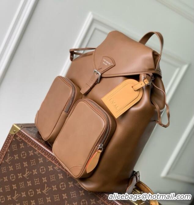 Promotional Louis Vuitton Montsouris Cargo Backpack in Caramel Calfskin M28380 2026