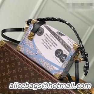Most Popular Louis Vuitton Side Trunk MM Bag in Blue Canvas M28749 2026