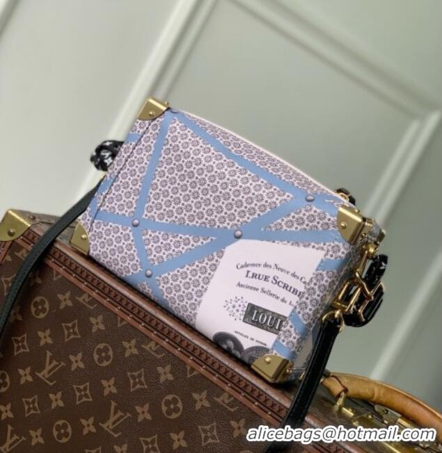 Most Popular Louis Vuitton Side Trunk MM Bag in Blue Canvas M28749 2026