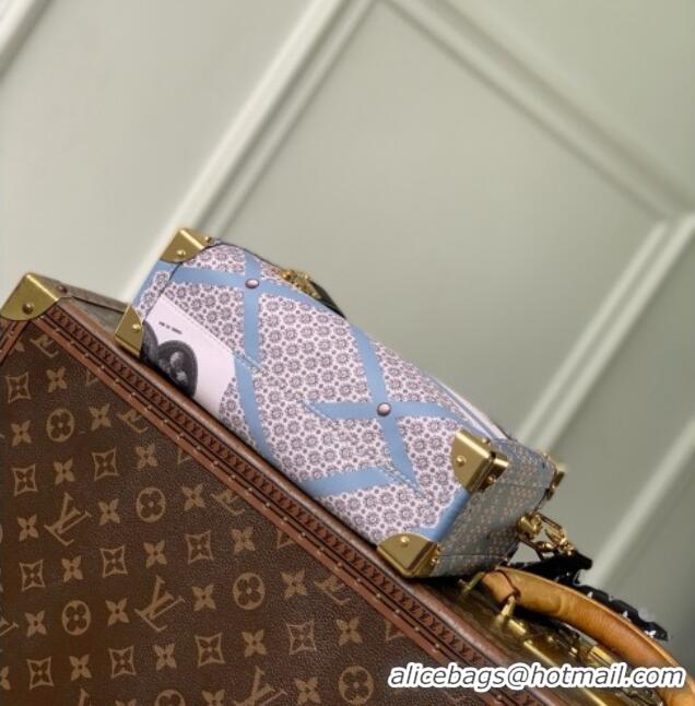 Most Popular Louis Vuitton Side Trunk MM Bag in Blue Canvas M28749 2026