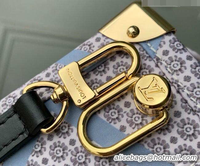Most Popular Louis Vuitton Side Trunk MM Bag in Blue Canvas M28749 2026
