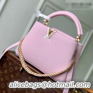 Grade Quality Louis Vuitton Capucines MM Bag in Pink Taurillon Leather M29439 2026