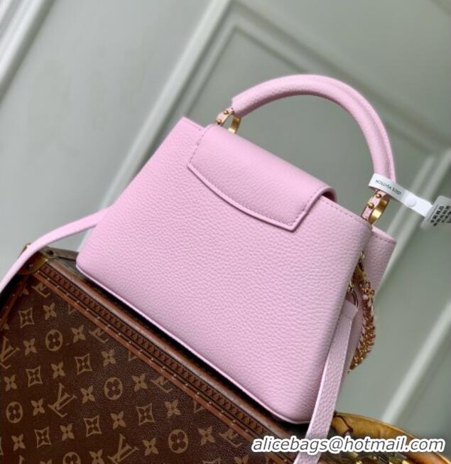 Grade Quality Louis Vuitton Capucines MM Bag in Pink Taurillon Leather M29439 2026