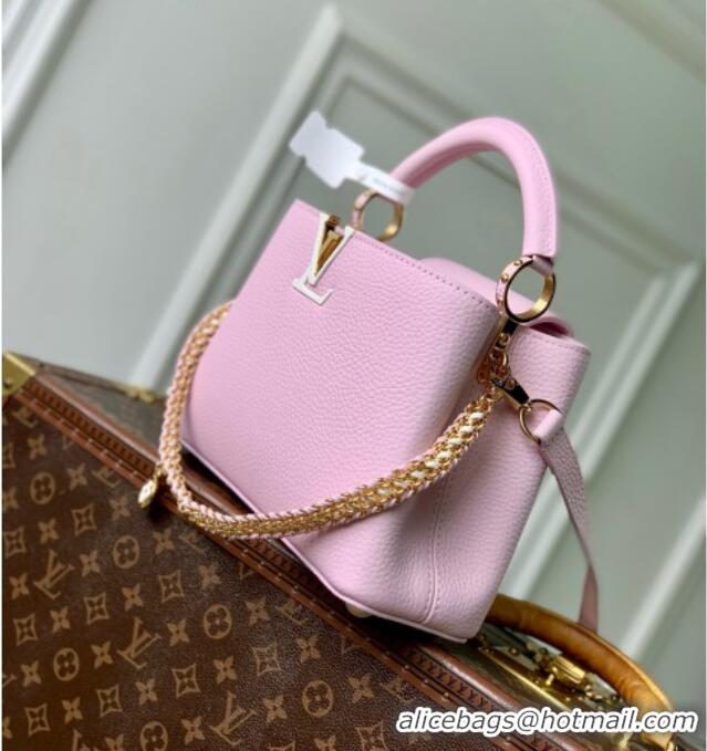 Grade Quality Louis Vuitton Capucines MM Bag in Pink Taurillon Leather M29439 2026