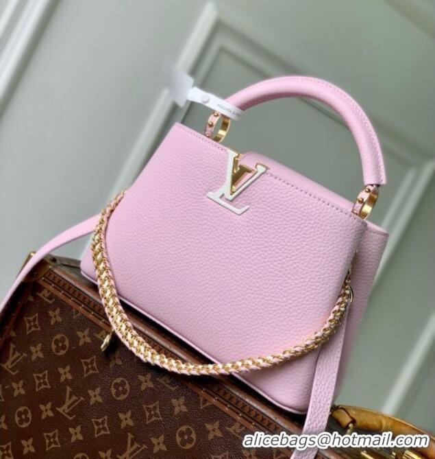 Grade Quality Louis Vuitton Capucines MM Bag in Pink Taurillon Leather M29439 2026