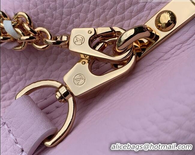 Famous Brand Louis Vuitton Capucines Mini Bag in Pink Taurillon Leather M29439 2026