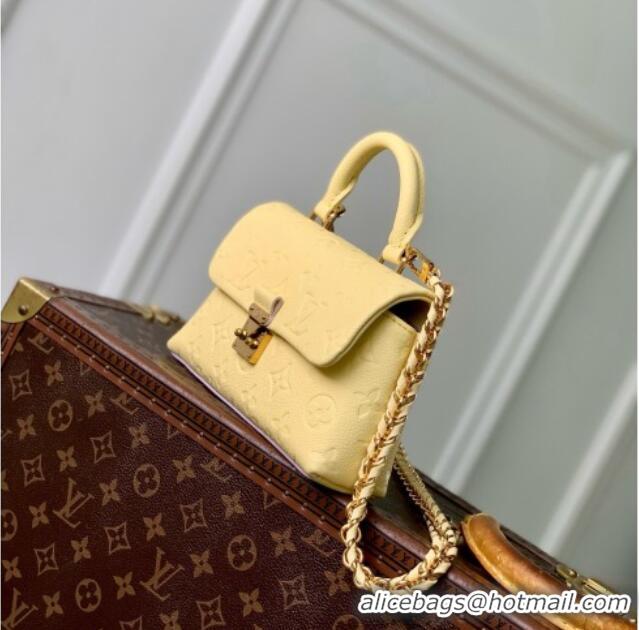 Trendy Design Louis Vuitton Nano Madeleine Bag in Monogram Empreinte Leather M29378 Yellow 2026