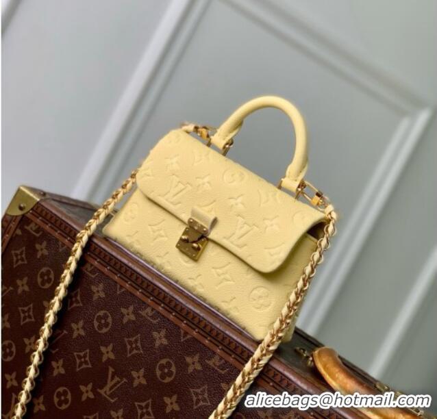 Trendy Design Louis Vuitton Nano Madeleine Bag in Monogram Empreinte Leather M29378 Yellow 2026