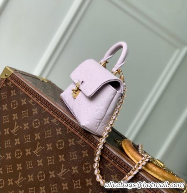Shop Best Louis Vuitton Nano Madeleine Bag in Monogram Empreinte Leather M29380 Sweet Lavender 2026