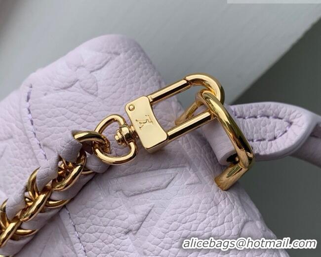 Shop Best Louis Vuitton Nano Madeleine Bag in Monogram Empreinte Leather M29380 Sweet Lavender 2026