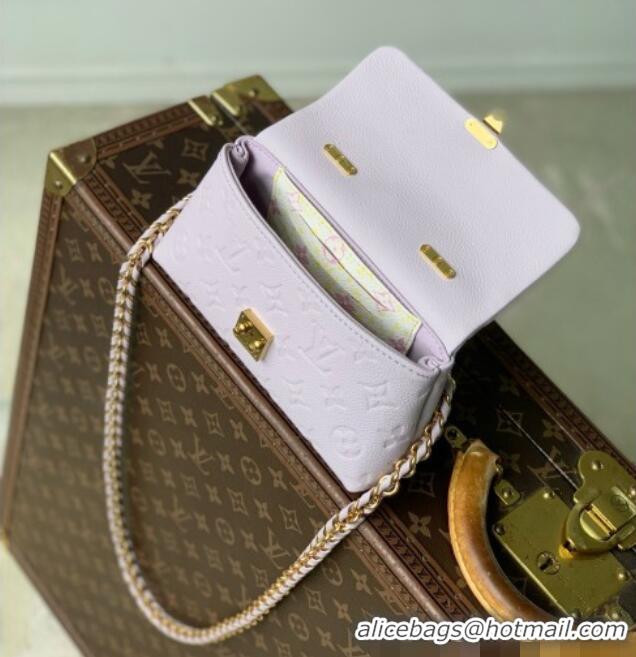 Shop Best Louis Vuitton Nano Madeleine Bag in Monogram Empreinte Leather M29380 Sweet Lavender 2026