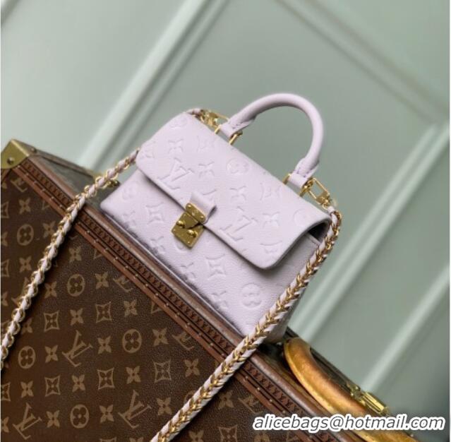Shop Best Louis Vuitton Nano Madeleine Bag in Monogram Empreinte Leather M29380 Sweet Lavender 2026