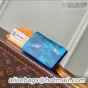 Promotional Louis Vuitton Pocket Organizer in Blue Monogram Sports & Leisure Monogram Canvas M28812 2026