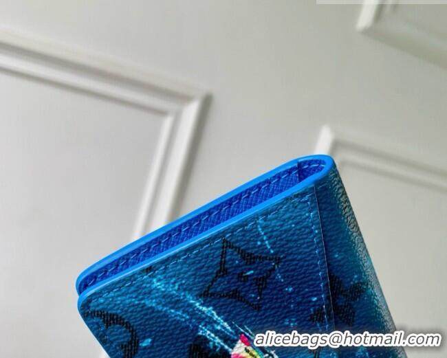 Promotional Louis Vuitton Pocket Organizer in Blue Monogram Sports & Leisure Monogram Canvas M28812 2026