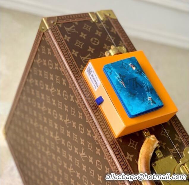 Promotional Louis Vuitton Pocket Organizer in Blue Monogram Sports & Leisure Monogram Canvas M28812 2026