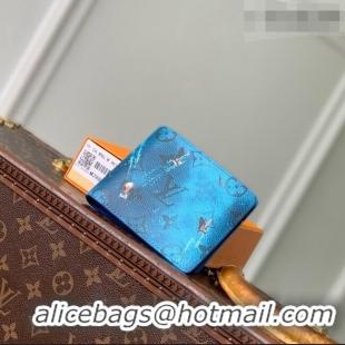 Famous Brand Louis Vuitton Multiple Wallet in Blue Monogram Sports & Leisure Monogram Canvas M28812 2026