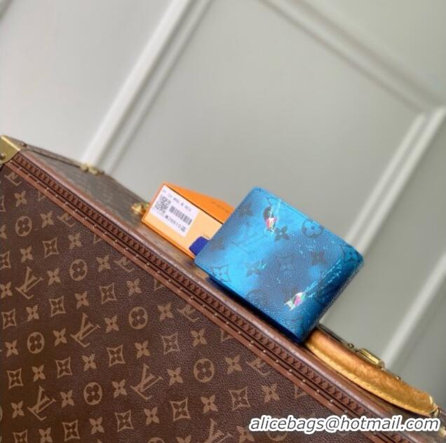 Famous Brand Louis Vuitton Multiple Wallet in Blue Monogram Sports & Leisure Monogram Canvas M28812 2026