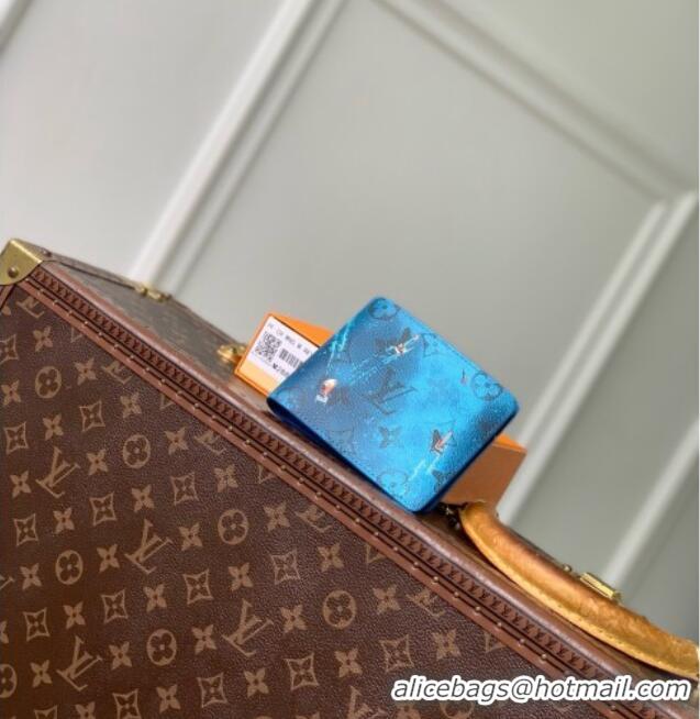 Famous Brand Louis Vuitton Multiple Wallet in Blue Monogram Sports & Leisure Monogram Canvas M28812 2026